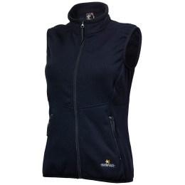 Chaleco de mujer Warmpeace Trailmark Powerstretch negro Black