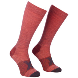 Calcetines de compresión Ortovox Tour Compression Long Socks W rojo blush