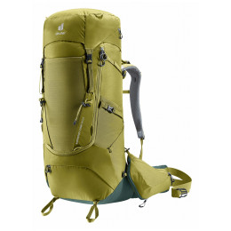 Mochila de senderismo Deuter Aircontact Core 60+10 amarillo/verde cactus-ivy