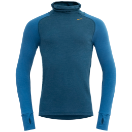 Sudadera funcional de hombre Devold Expedition Merino Silk Hoodie Man azul FLOOD/BLUE