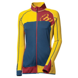 Sudadera de mujer Progress TS Rebelia 17OO amarillo Mustard/Wine/Petrol