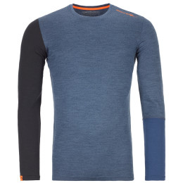 Camiseta de hombre Ortovox Rock'n'Wool Long Sleeve M azul oscuro Nightblueblend