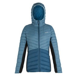 Chaqueta de mujer Regatta Women’s Hooded Leedre Hybrid azul/negro StmBl/MrB/Bk