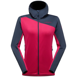 Chaqueta polar para mujer La Sportiva Cosmic Thermal Hoody W rosa/azul Azalea/Night Sky