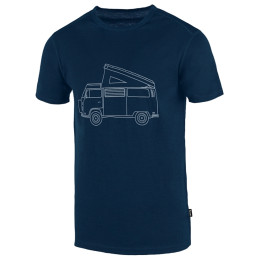 Camiseta de hombre Warg Merino VAN 165 Short azul Navy