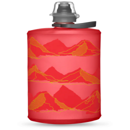 Botella plegable Hydrapak Stow Mountain 500ml rojo Redwood
