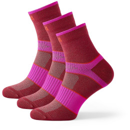 Calcetines Zulu Sport Women 3-pack rojo