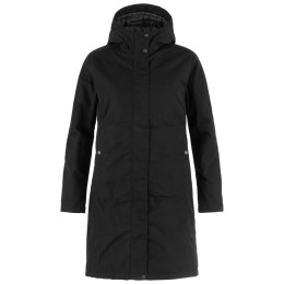 Abrigo de mujer Fjällräven Kiruna Hydratic Padded Parka W negro Black