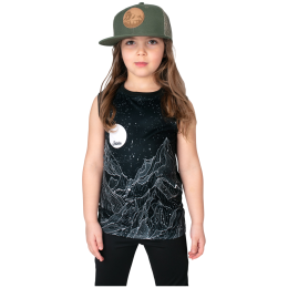 Camiseta sin mangas para niños Drexiss Full Diamond Beach Black Coolmax