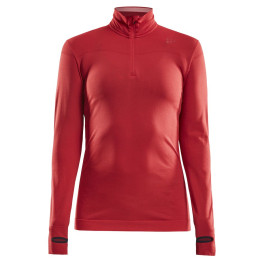 Camiseta de mujer Craft Fuseknit Comfort Zip W rojo Beam