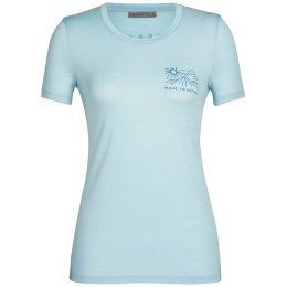 Camiseta de mujer Icebreaker Women Tech Lite II SS Tee Mountain Lake azul claro haze