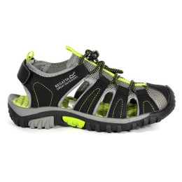 Sandalias para niños Regatta Westshore Jnr negro/verde Blk/Limegrn