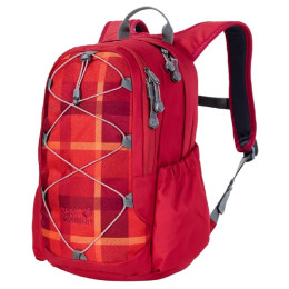 Mochila para niños Jack Wolfskin Kids Grivla Pack rojo IndianRedWovenCheck
