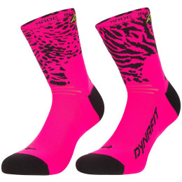 Calcetines Dynafit Run Wild Mid Sk rosa pink glo/0910