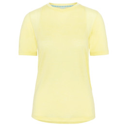 Camiseta funcional de mujer Kari Traa Embla Wool Tee amarillo Mellow Yellow
