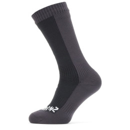 Calcetines impermeables SealSkinz Waterproof Cold Weather Mid negro/gris Black/Grey