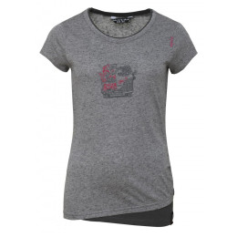 Camiseta de mujer Chillaz Fancy Lettering Bus gris DarkGrayMelange