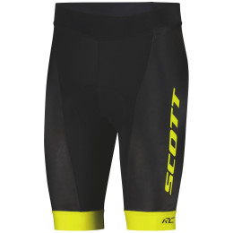 Pantalones cortos de ciclismo para hombre Scott M's RC Team ++ negro/amarillo black/sulphur yellow