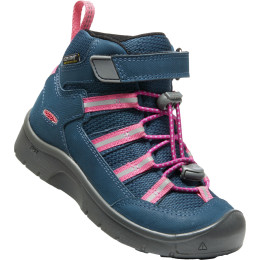 Calzado para niños Keen Hikeport 2 Sport Mid Wp Children azul/rosa blue wing teal/fruit dove