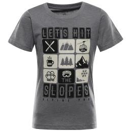 Camiseta para niños Alpine Pro Rejo 3 Grey gris ŠEDÁ