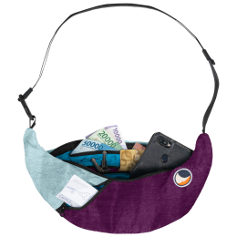 Riñonera Ticket to the moon Upcycled Sling Bag violeta Bag Peach / Cloud