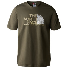 Camiseta de hombre The North Face S/S Rust 2 Tee verde oscuro NEW TAUPE GREEN/GRAVEL