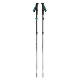 Bastones de senderismo para mujer Black Diamond DISTANCE FLZ Z-POLES negro