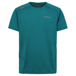 Camiseta de hombre La Sportiva Compass T-Shirt M azul/verde Everglade