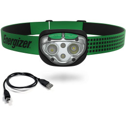 Linterna frontal Energizer Vision Ultra LED 400lm USB verde