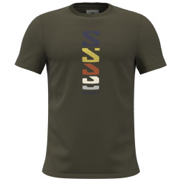 Camiseta de hombre Salomon Outlife Graphic Retro Type verde OliveNight