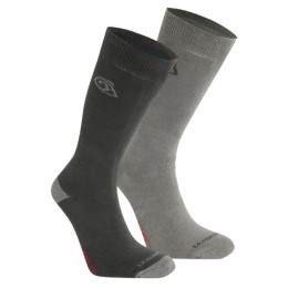 Calcetines Craghoppers NosiLife Twin Pck Socks gris BlkPep/MidGy
