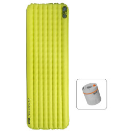 Colchoneta hinchable Flextail TINY Sleeping Pad R03 AVS - Regular Long 196 cm verde Green