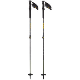 Bastones de esquí de travesía Salomon Mtn Carbon S3 Ltd negro Black / Solar Power