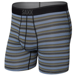 Calzoncillos bóxer Saxx Quest Quick Dry Mesh Boxer Brief Fly Solar gris solar stripe-twilight