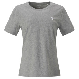 Camiseta de mujer Norrona /29 cotton viking patch T-shirt gris Grey Melange