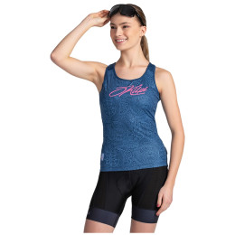 Camiseta sin mangas de ciclismo para mujer Kilpi Vai azul oscuro dark blue