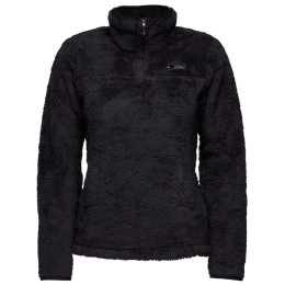 Sudadera de mujer Black Diamond Roadie QTR Zip Fleece negro Black