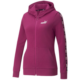 Sudadera de mujer Puma Power Tape Full-Zip Hoodie TR rosa pink