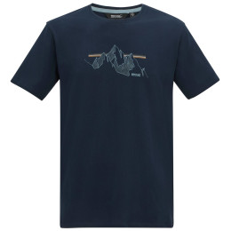 Camiseta de hombre Regatta Cline IX azul oscuro NvyMntLines