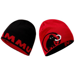 Gorro Mammut Logo Beanie negro/rojo Black