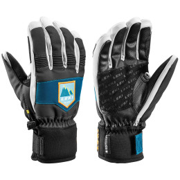 Guantes de esquí Leki Patrol 3D Junior negro/azul graphite-petrol