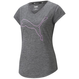 Camiseta de mujer Puma Train Favorite Heather Cat Tee gris green