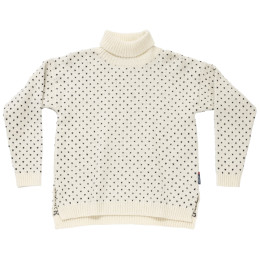 Cuello alto de mujer Devold Sørisen Wool High Neck Wmn blanco OFFWHITE/INK