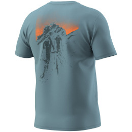 Camiseta de hombre Dynafit Back Graphic Co T-Shirt M azul 3161 - smoke blue/APPROACH