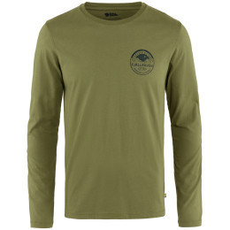 Camiseta de hombre Fjällräven Forever Nature Badge LS verde claro Caper Green