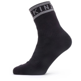 Calcetines impermeables SealSkinz WP Warm Weather Ankle Length with Hydrostop negro Black/Grey