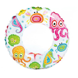 Flotador Intex Lively Print Swim Ring 59230NP rosa PinkOctopAndFriends