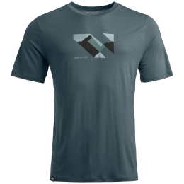 Camiseta de hombre Ortovox 140 Cool Landscape T-shirt gris Dark Arctic Grey