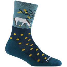 Calcetines de mujer Darn Tough Wild Life Crew Lightweight With Cushion azul dark teal