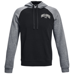 Sudadera de hombre Under Armour Rival WM Colorblock HD negro/gris Black/Pitch Gray Light Heather/Onyx White